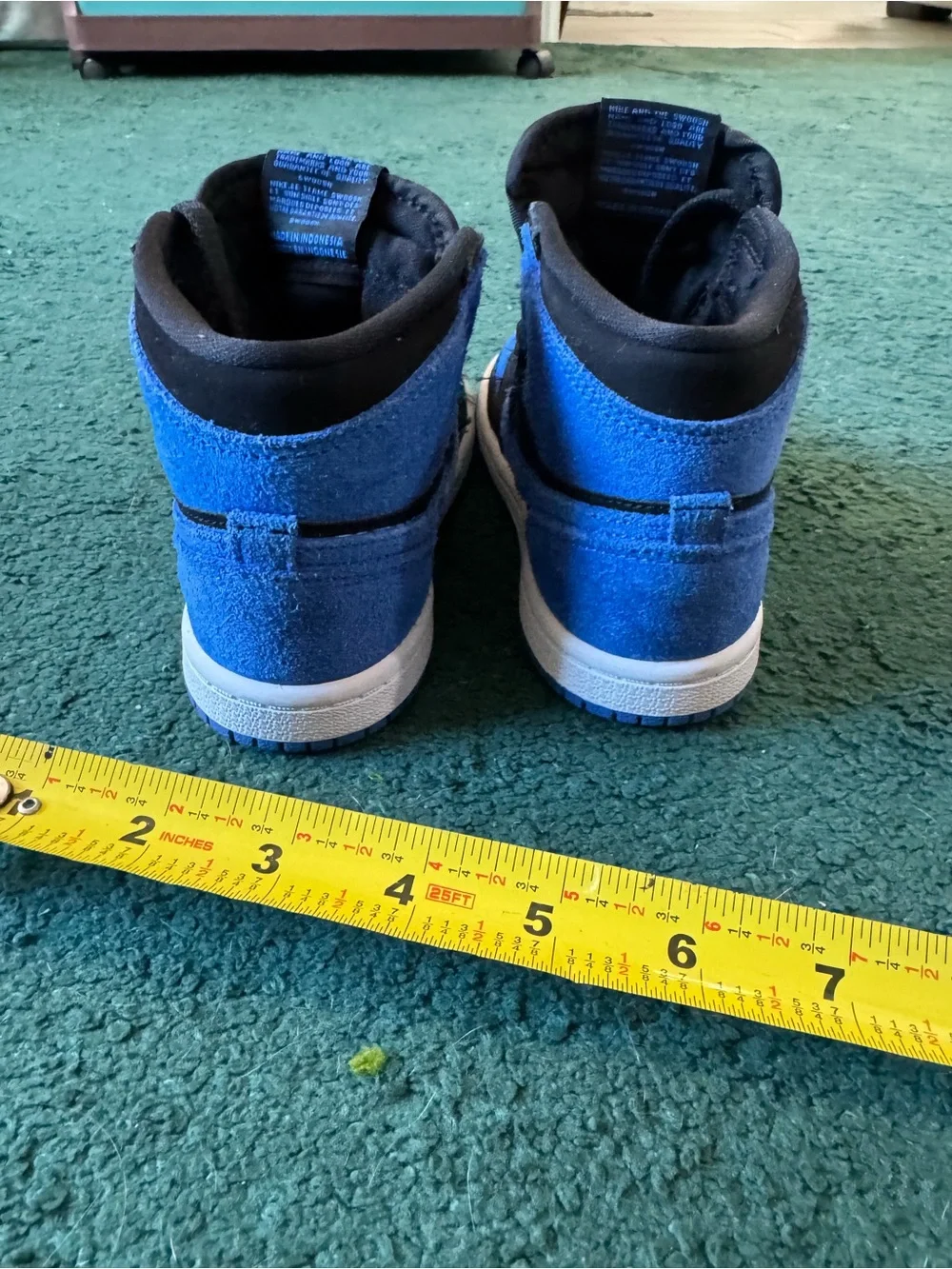 Nike Air Jordan Kids Blue and Black High-Top Sneakers size 10C